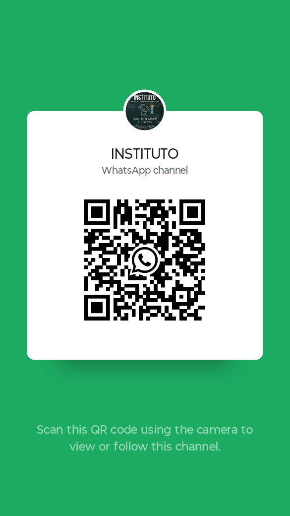 QR del canal de WhatsApp INSTITUTO